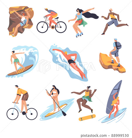 Summer sports and activities, recreation and fun 88999530