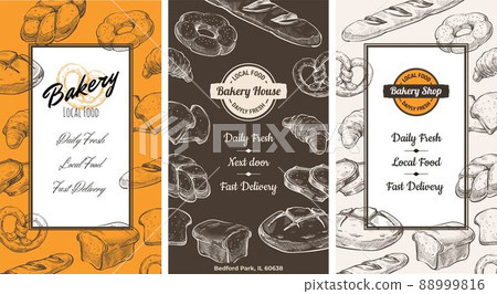 Bakery local food, daily fresh fast delivery set Bakery local food, daily fresh fast delivery set 88999816