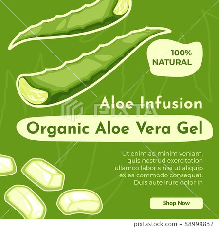 Organic aloe vera gel, natural and organic care 88999832