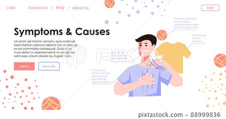 Symptoms and causes of skin disease, website page 88999836