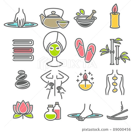 Spa salon rest and procedures, mask and massage Spa salon rest and procedures, mask and massage 89000456