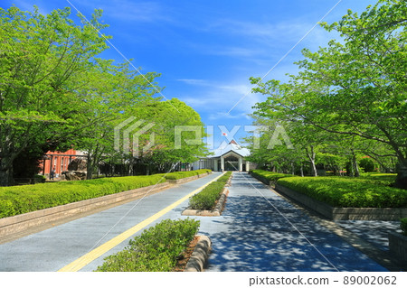 [鹿兒島縣]晴空下的知嵐和平博物館（知嵐和平公園） 89002062