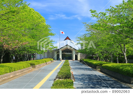 [鹿兒島縣]晴空下的知嵐和平博物館（知嵐和平公園） 89002063