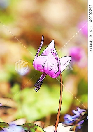 Pastel-like "Katakuri" Yamanogusa "" illustration image Pastel-like "Katakuri" Yamanogusa "" illustration image 89002245