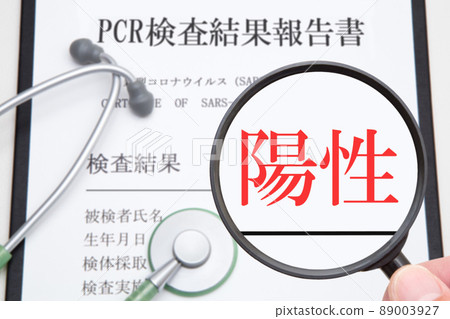 PCR檢測結果報告陽性圖像 PCR檢測結果報告陽性圖像 89003927