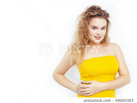 young pretty stylish hipster blond girl posing emotional isolated on white background happy smiling cool smile, lifestyle people concept young pretty stylish hipster blond girl posing emotional isolated on white background happy smiling cool smile, lifestyle people concept 89004365