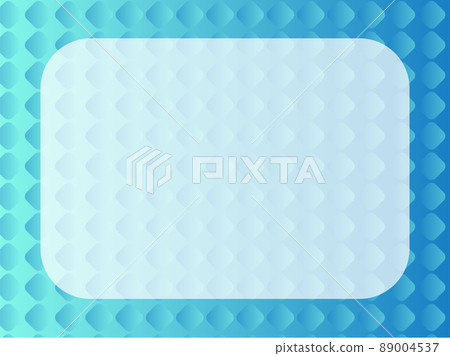 Blue geometric pattern background material frame Blue geometric pattern background material frame 89004537