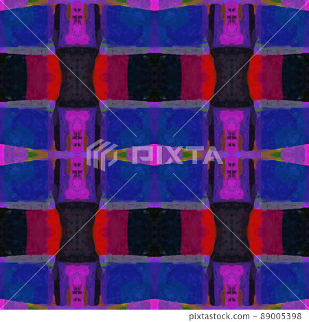 Beautiful colorful textured geometric seamless pattern 89005398