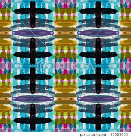 Beautiful colorful textured geometric seamless pattern Beautiful colorful textured geometric seamless pattern 89005403