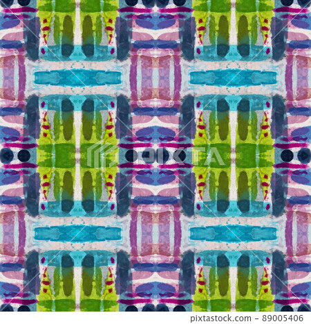 Beautiful colorful textured geometric seamless pattern Beautiful colorful textured geometric seamless pattern 89005406