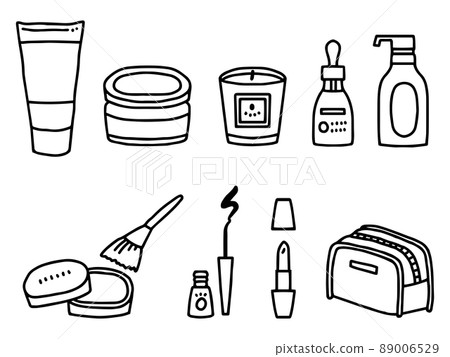 Beauty item / line drawing Beauty item / line drawing 89006529