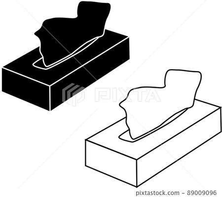 Tissue silhouette seen from diagonally above Tissue silhouette seen from diagonally above 89009096