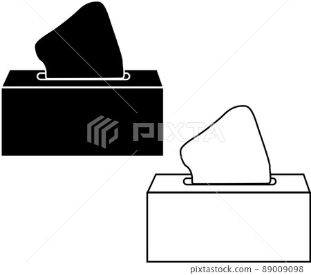 Tissue silhouette seen from the front Tissue silhouette seen from the front 89009098