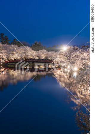 Cherry blossoms in Hirosaki castle in full bloom Cherry blossoms in Hirosaki castle in full bloom 89009490