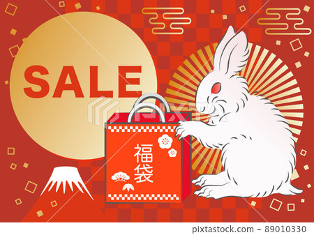Rabbit Year Rabbit Japanese Modern New Year Lucky Bag Sale Advertising New Year New Year Background Cute Fashionable Illustration Rabbit Year Rabbit Japanese Modern New Year Lucky Bag Sale Advertising New Year New Year Background Cute Fashionable Illustration 89010330