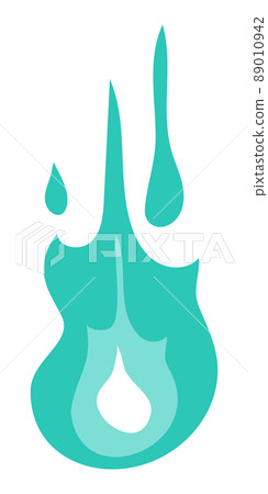 Illustration of blue flame 89010942