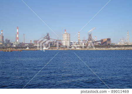 View of the steelworks at Kashima Port 89011469