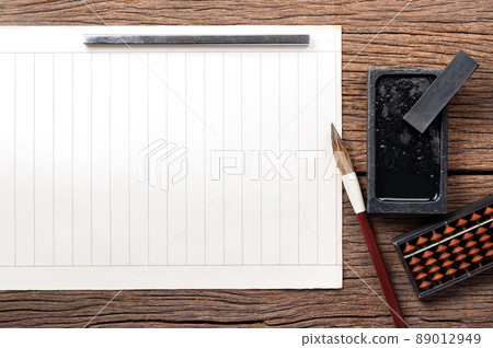 closeup writing brush closeup writing brush 89012949