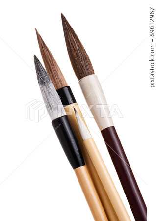 closeup writing brush 89012967
