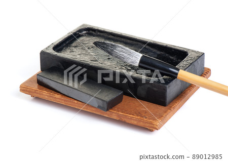 closeup writing brush 89012985