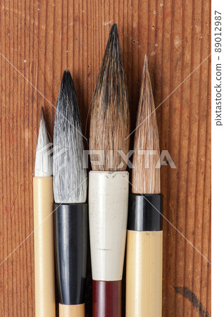 closeup writing brush 89012987