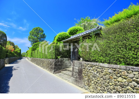 [鹿兒島縣]晴空下的知嵐武士住宅街 89013555