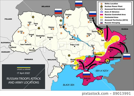 War in Ukraine map April 89013991
