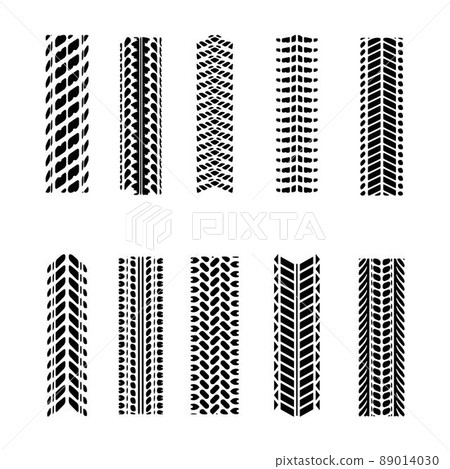 Tire tracks round corners set 89014030