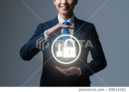 年輕的商人（部分）安全形象 89014382