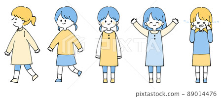 Person illustration set_rough touch Person illustration set_rough touch 89014476