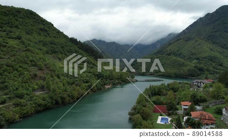 Neretva Valley in River Neretva Valley in River 89014588
