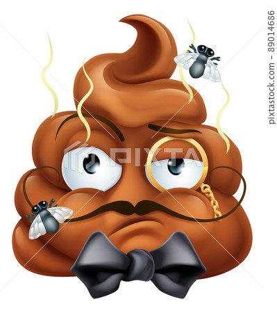 Arrogant Posh Snooty Poop Poo Emoticon Emoji Icon 89014686