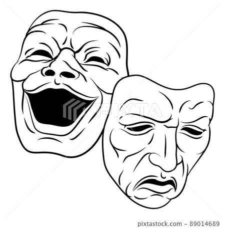 Theater Or Theatre Drama Comedy And Tragedy Masks Theater Or Theatre Drama Comedy And Tragedy Masks 89014689