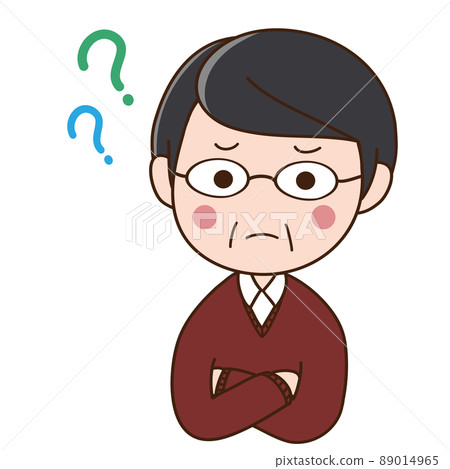 Middle-aged man wondering Middle-aged man wondering 89014965