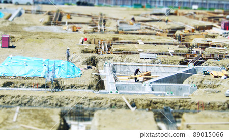 施工現場傾斜移位西洋鏡風格 89015066