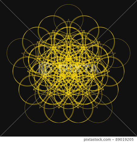 幾何圖案分形圖案曼荼羅 89019205