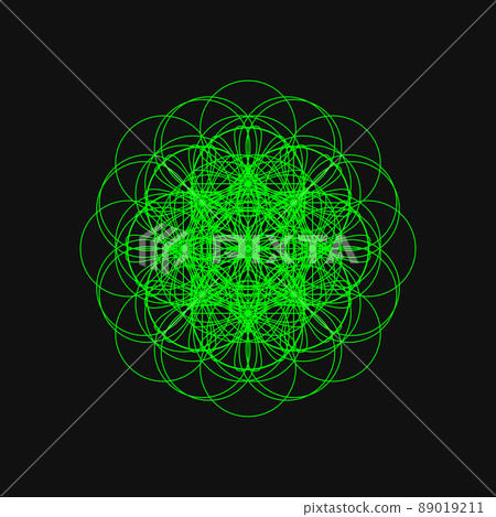 幾何圖案分形圖案曼荼羅 幾何圖案分形圖案曼荼羅 89019211