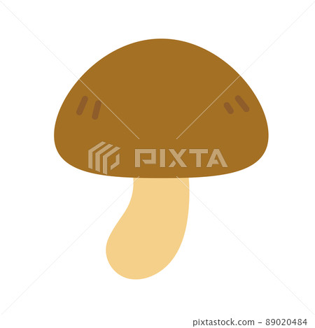 Simple mushroom illustration material 89020484