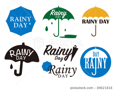 Rainy day logo - Stock Illustration [89021818] - PIXTA