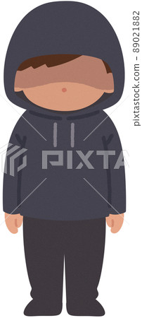 戴著兜帽的可疑人物 89021882