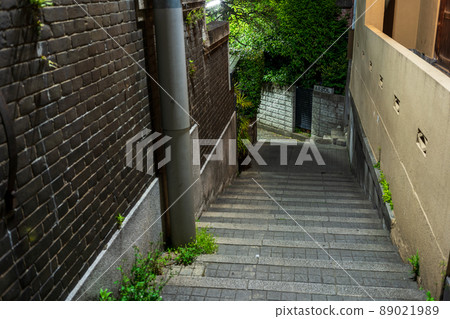 "Tokyo" Kagurazaka, night view of the back alley 89021989