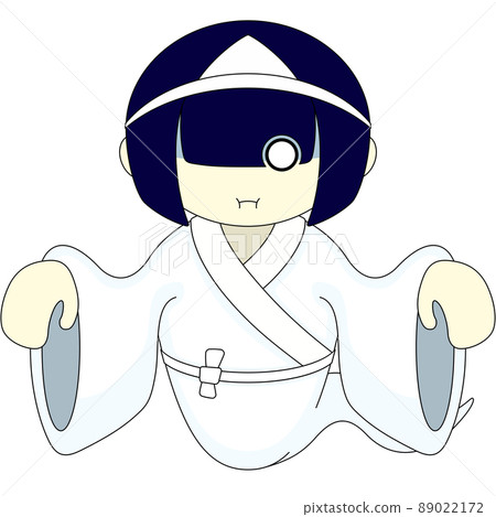 Illustration of a ghost girl Illustration of a ghost girl 89022172