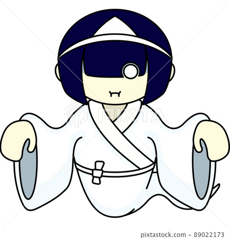 Illustration of a ghost girl Illustration of a ghost girl 89022173