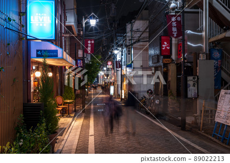 "Tokyo" Shinjuku-ku, Kagurasaka back alley night view "Tokyo" Shinjuku-ku, Kagurasaka back alley night view 89022213