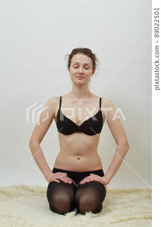 yoga pose closeup 89022501