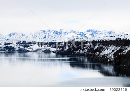 Oskjuvatn lake at Askja, central Iceland landmark 89022826