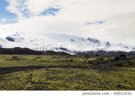Vatnajokull glacier near Kverfjoll area, Iceland nature 89022832