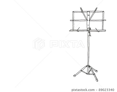 樂譜架筆劃插圖 樂譜架筆劃插圖 89023340