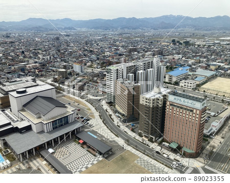 Scenery in front of Yamagata Station Scenery in front of Yamagata Station 89023355