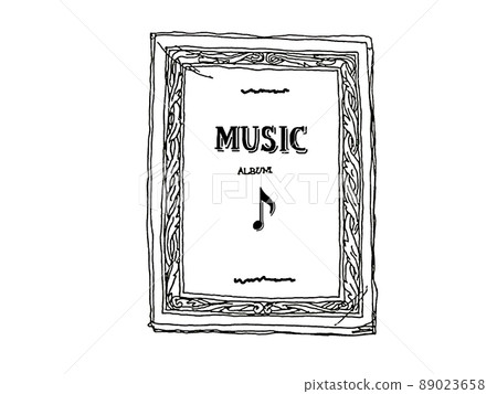 樂譜封面上的鋼筆劃插圖 89023658